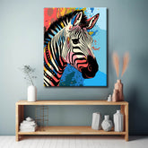Paint by numbers zebra illustration